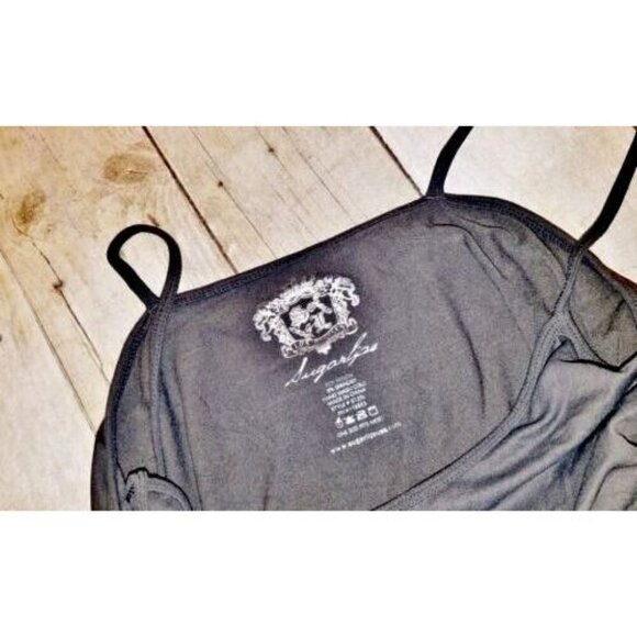 Lot Set of 2 GOLD and BROWN Woman's CAMI Top CAMISOLE Soft Shell Layer Shirt MED - Picture 7 of 7